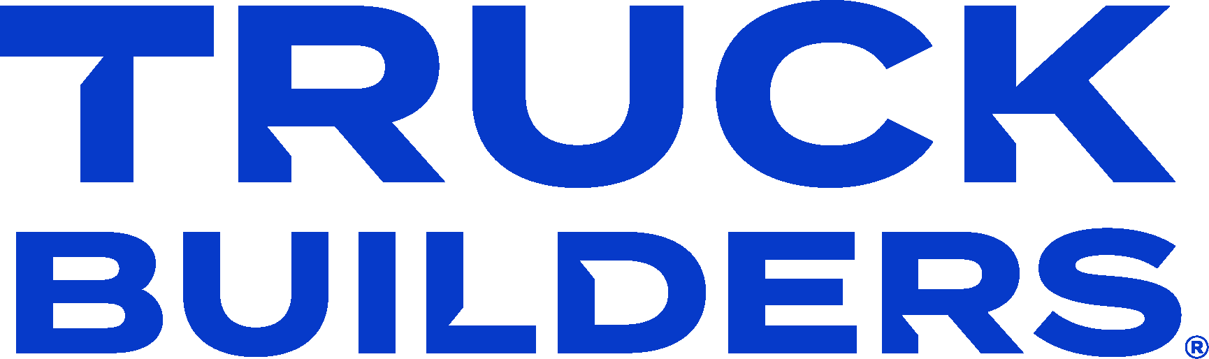 Blue text that says, Truck Builders